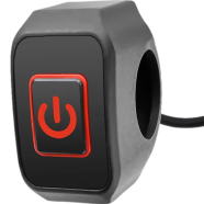 Motorcycle Handlebar Switch With LED Light Momentary Button For Electric Start Waterproof Control Switch Button 7/8 Inch 22mm Any Colour image