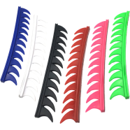 Motorcycle Helmet Mohawks Spikes Sticker Decals 1 Piece Various Color Any Colour image