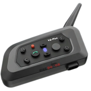 Motorcycle Intercom Bluetooth Helmet Headset V6 Plus with 800M-1200M Intercom HD Mic Waterproof Noise Reduction 1 Set image