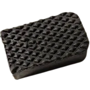 Motorcycle Universal Square Brake Paddle Grip Rubber Cover Black 1Pcs