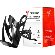 Motowolf MDL3536 Adjustable Motorcycle Cup Holder Universal Water Bottle Bracket For Handlebar Or Rearview Mount 1 Set image
