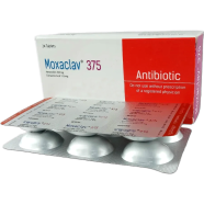 Moxaclav 375 mg Tablet 6's Strip image