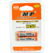 Mp Multiple Power Rechargeable Battery Aaa R3 Ni Mh 1.2v 1250mah 2pcs Battery image