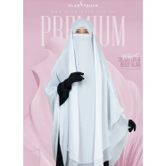 Muhsinat Double Layer Ready Hijab | White image