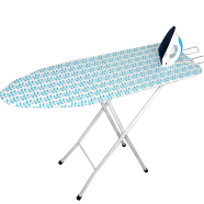 MultiColor Foldable and Adjustable Iron Table (18X42 inch) - with Sturdy Iron Rest for Home Laundry image