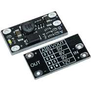Multi Function Mini Boost Module Step Up Board 3.7V To 5V 8V 9V 12V 1.5A Led Indicator Diy Dc To Dc Step 1Pcs image