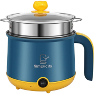 Multi-Functional Double Layer Electric Cooking Pot-Yellow image