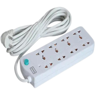 Multi Plug Maxline ML-2010 Multiplug 8 Port Extension Socket 20 Feet Cable image