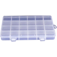 Multi Purpose 24 Chamber Adjustable Plastic Organizer Box icon