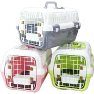 Multi Ventilation Super Premium Cat Carrier Box With Top Steel Cage image