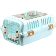 Multi Ventilation Super Premium Pet Cat Dog Puppy Carrier Box Air Transport Box Travel Hospital Disaster Prevention 36.5 By 55 By 35 Cm image