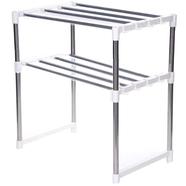 Multi-functional Oven Organizer Rack - White and Silver icon