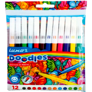 Multicolor Luxor Sketch O Matic Pens Set - 12pcs image