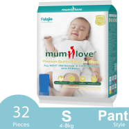 Mumlove Diapers (Pant) (Nb S) (Up To 5 Kgs) 32Pcs image