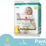 Mumlove Ultra Thin Baby Pant Disposable Diaper (Origin Japan) L 4 Pcs (9 -14Kgs) image