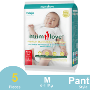 Mumlove Ultra Thin Baby Pant Disposable Diaper (Origin Japan) M 5 Pcs (6-11Kgs) image