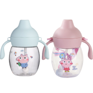 Mumpot Baby Kettle Duck Beak Cute Cartoon Children Straw Bottle Portable Water Cup 280 ml 1 Pcs Any Color image