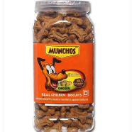 Munchos Dog Biscuits Chicken Flavor 500 gm Jar image