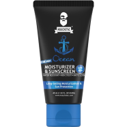 Muuchstac Mens Ocean Moisturizer and Sunscreen Matte Look SPF 18 Cream with Turmeric and Aloe Vera Beads, NonSticky and Water Resistant 45ml image