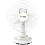 MyOne KL-3062 Rechargeable Table Fan With LED Light - White image