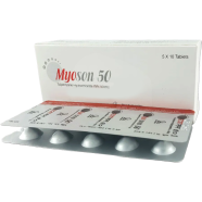 Myoson 50 mg Tablet 10's Strip image