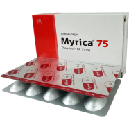 Myrica 75 mg Capsule 1-10's Strip image
