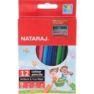 NATARAJ Art Assorted Colour Pencils 12 Pcs