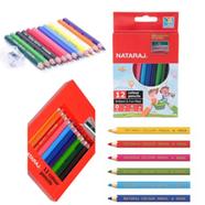 NATARAJ Art Assorted Colour Pencils 12 Pcs image