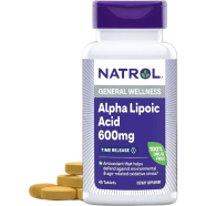 NATROL Alpha Lipoic Acid 600 mg Dietary Supplement for General Wellness 45 Tablets image