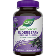 NATURE'S WAY Sambucus Elderberry Immune Gummies with Vitamins C D3 and Zinc Unisex 60 Gummies image