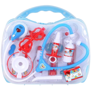 NEW plastic role play pretend play suitcase electric music sound doctor set for kids toy set preschool boy, Portable Light IC medical kit-Blue - SD169-273B