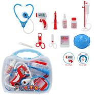 NEW plastic role play pretend play suitcase electric music sound doctor set for kids toy set preschool boy, Portable Light IC medical kit-Blue - SD169-273B icon