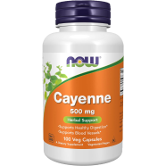 NOW Cayenne Pepper Extract 500 mg 100 Veg Capsules image