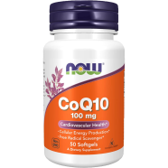NOW CoQ10 100 mg Cardiovascular Health 50 Softgels -522646418 image