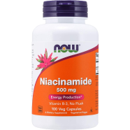 NOW Foods Niacinamide 500 mg 100 Veg Capsules image