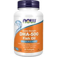NOW Foods Supplements DHA-500 with 250 EPA Molecularly Distilled Supports Brain Health 90 Softgels -524341043 image