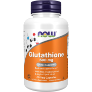 NOW Foods Supplements Glutathione 500 mg 60 Veg Capsules -523532544 image