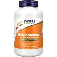 NOW Glucomannan 575 mg Supports Regularity 180 Veg Capsules image