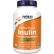 NOW Inulin Prebiotic Pure Organic Powder 227 gm image