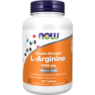 NOW L-Arginine 1000 mg Nitric Oxide Precursor Amino Acid 120 Tablets image