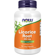 NOW Licorice Root 450 mg 100 Veg Capsules image