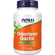 NOW Odorless Garlic Concentrate 250 Softgels image