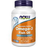 NOW Omega-3 Fish Oil 1000 mg 100 Softgels image