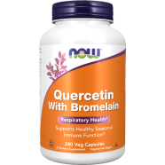 NOW Quercetin with Bromelain 240 Veg Capsules image