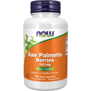 NOW Saw Palmetto Berries 550 mg 100 Veg Capsules image