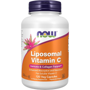 NOW Supplements Liposomal Vitamin C Immune and Collagen Support 120 Veg Capsules image