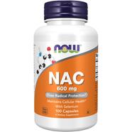 NOW Supplements NAC 600 mg – 100 Veg Capsules -340352254 image