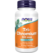 NOW Tri-Chromium 500 mcg with Cinnamon 90 Veg Capsules image