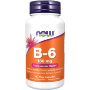 NOW Vitamin B-6 100 mg 100 Capsules image