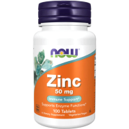 NOW Zinc 50 mg 100 Tablets image